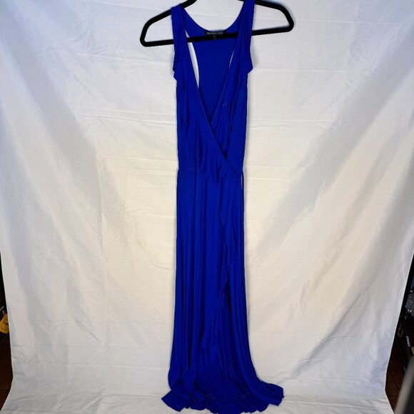 Felicity & Coco Blue Ruffle High/Low Dress - Picture 1 of 2